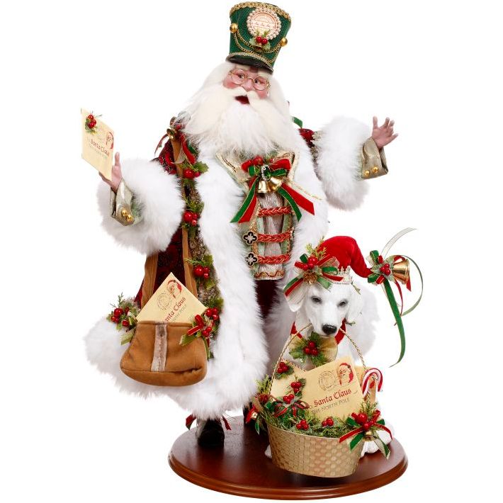 Santa's Mail Call With Dog 26"