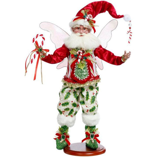 Candycane Holly Fairy on Base 21"