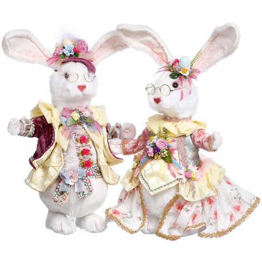 Fluffy Chubby Rabbit 15" Set/2