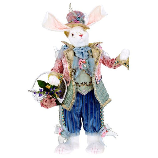 Rabbit With Basket & Floral 33.5"