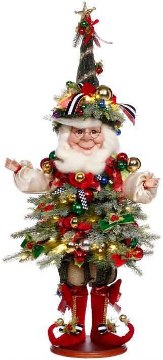 Christmas Tree Elf W/ Lights, Med 27.5"