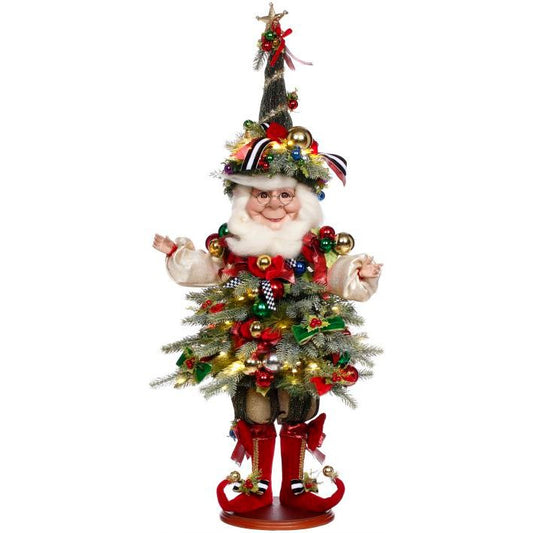 Christmas Tree Elf W/ Lights, Med 27.5"