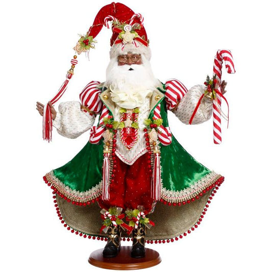 African American Candycane & Cookie Santa 25"