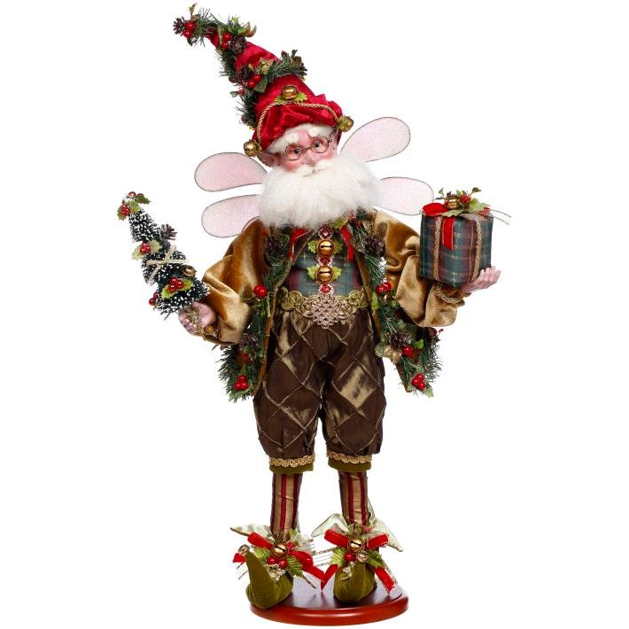 Kris Kringle Forest Fairy On Base 22"