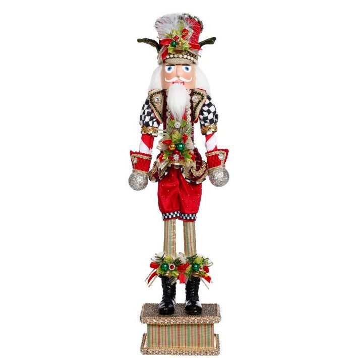 North Pole Checkered Nutcracker S 23.5"