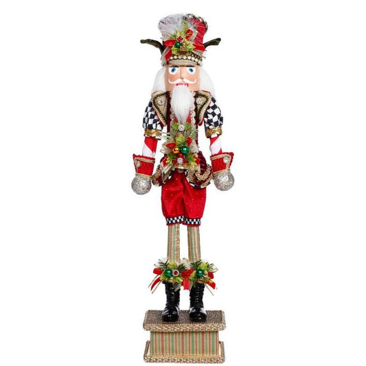 North Pole Checkered Nutcracker S 23.5"