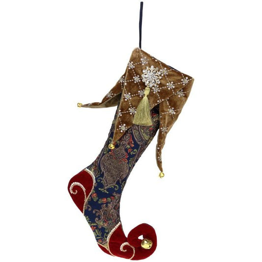 Floral Jester Stcking 25"