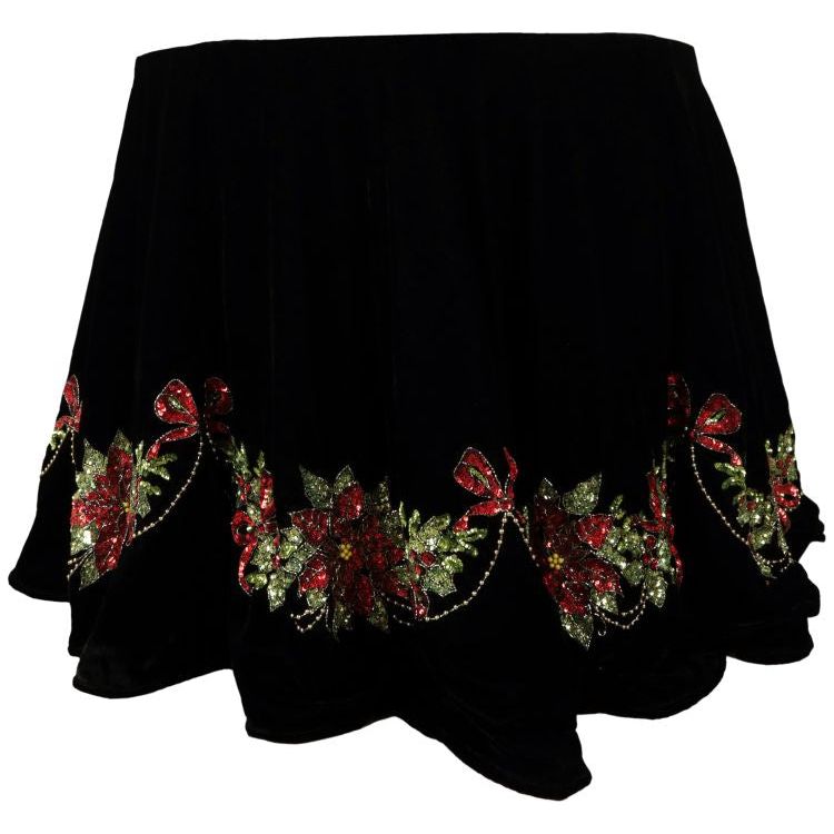 Poinsettia Tablecloth 90" D