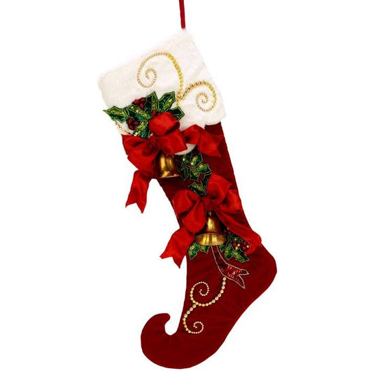 Holiday Bells Stckng 21X7"