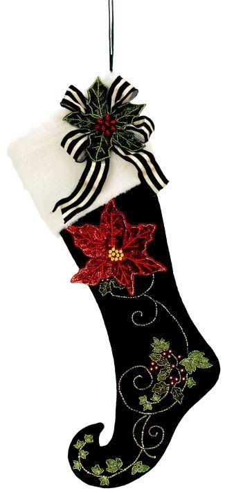 Poinsettia Ivy Stckng 22X7"
