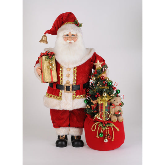 Lighted Christmas Spirit Santa 30"
