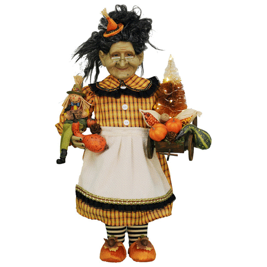 Lt. Fall Harvest Witch 18"
