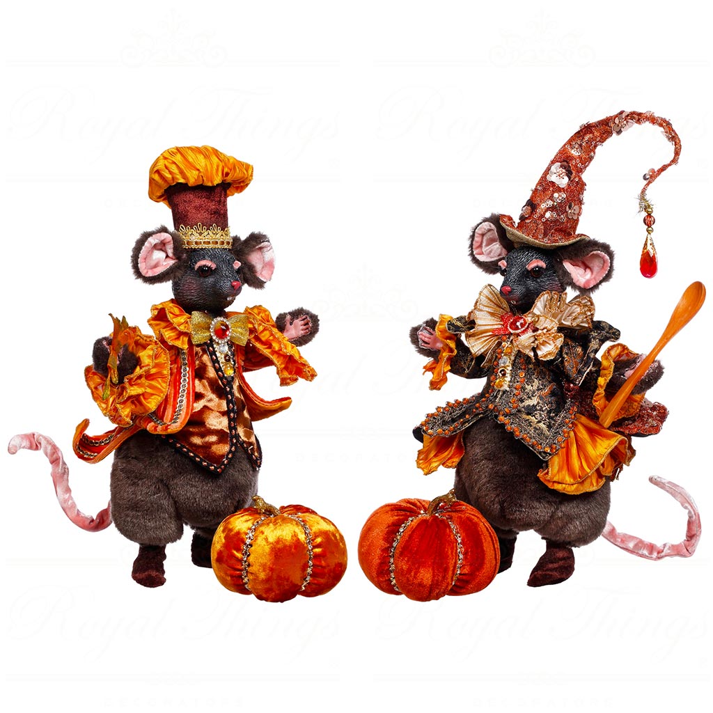 Halloween Mice (set of 2) 12.5"