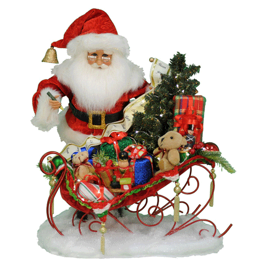 Lt. Christmas Delivery Sleigh 18"