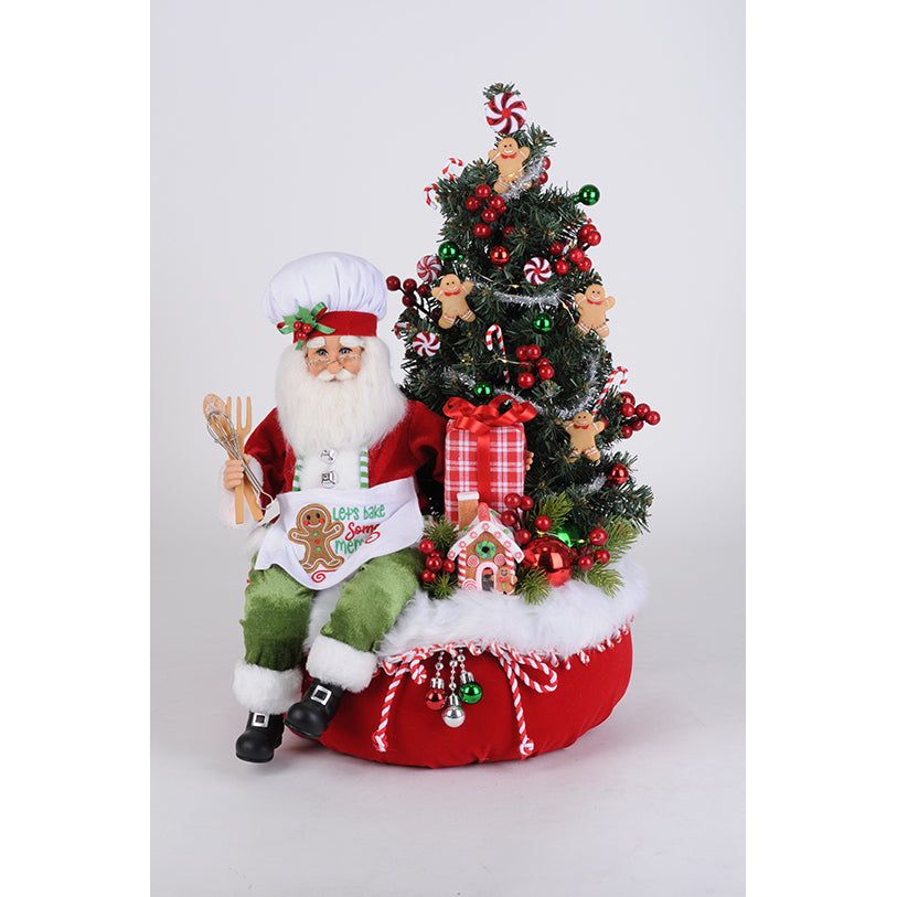 Ltd Gingerbread Santa Claus Bag 21"