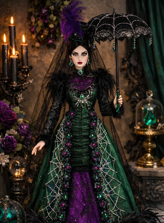 Lady Emeralda Evermourn Doll, 38x25x21
