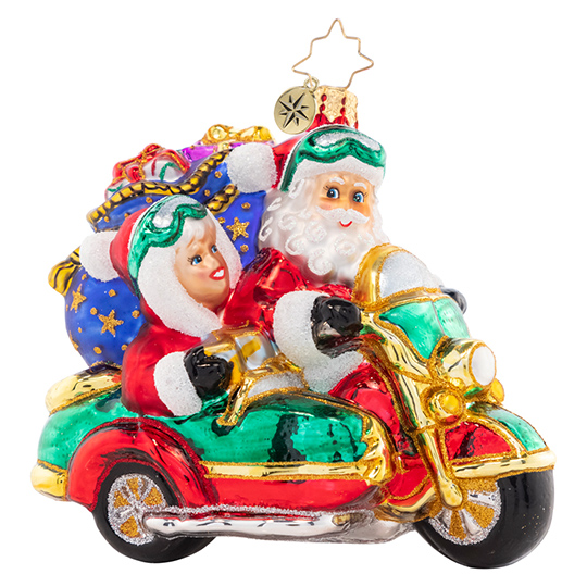 Santa's Sidecar Sidekick 4.75"