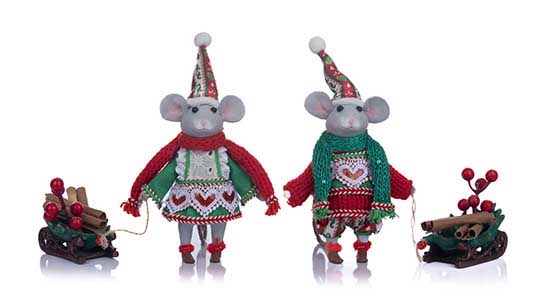 Brie & Colby Mice 7" set of 2