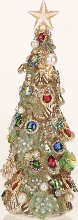 Jeweled Tree Gold  12"
