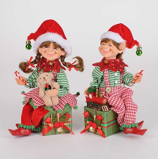 Christmas Presents Elf Set 9.5"