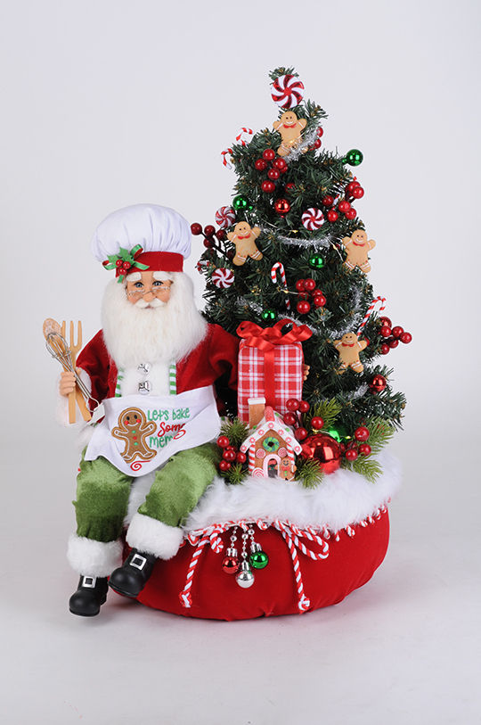 Ltd Gingerbread Santa Claus Bag 21"