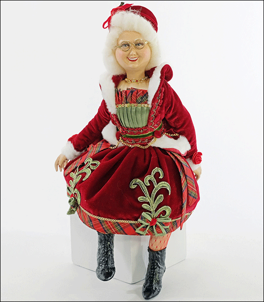 Mrs. Claus Doll 18"