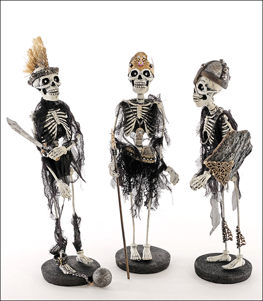 Kingdom Skeletons 13"set of 3