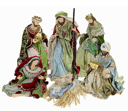Traditional Nativity 13-27" set of 6