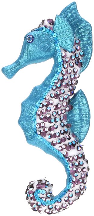 Glitter Seahorse Orn. 12"