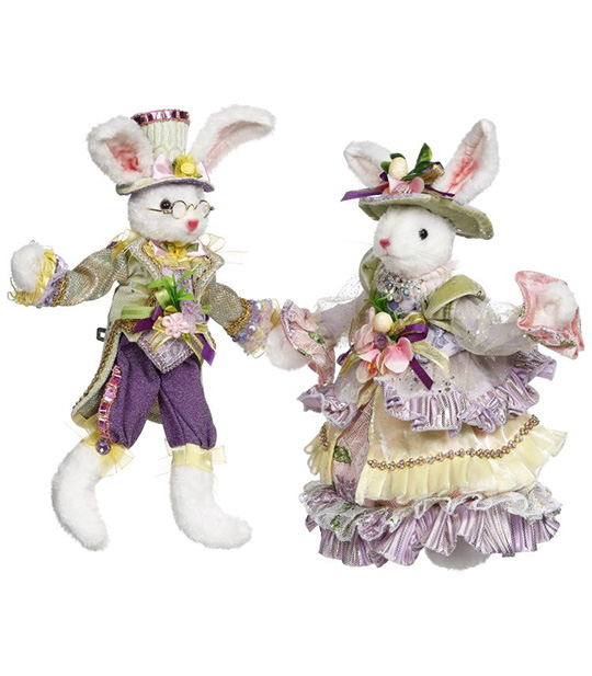 M&Mrs Peter Rabbit S. 12" set of 2