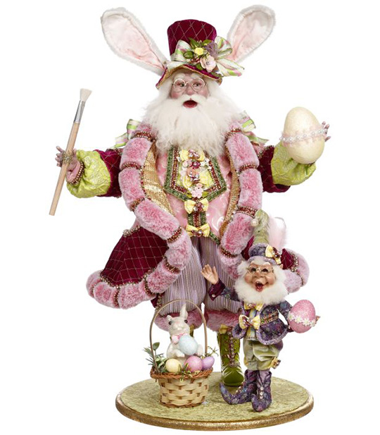 Father Easter Santa/w Elf 26"